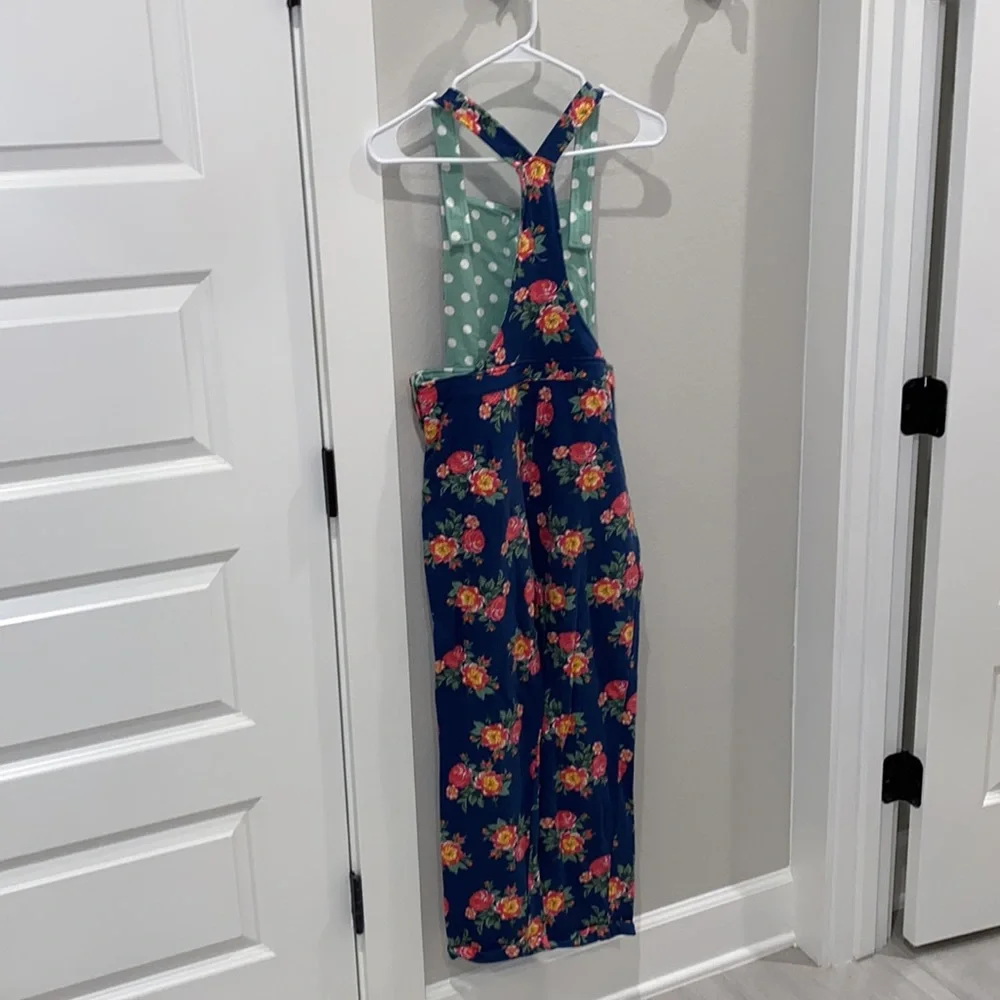 EUC Matilda Jane Clothing Size 14 Teen Tween Floral Flower Overalls MJC 2018 - Picture 4 of 11